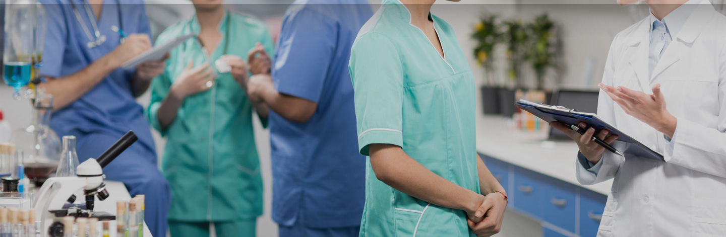 View of doctors in an emergency ward.